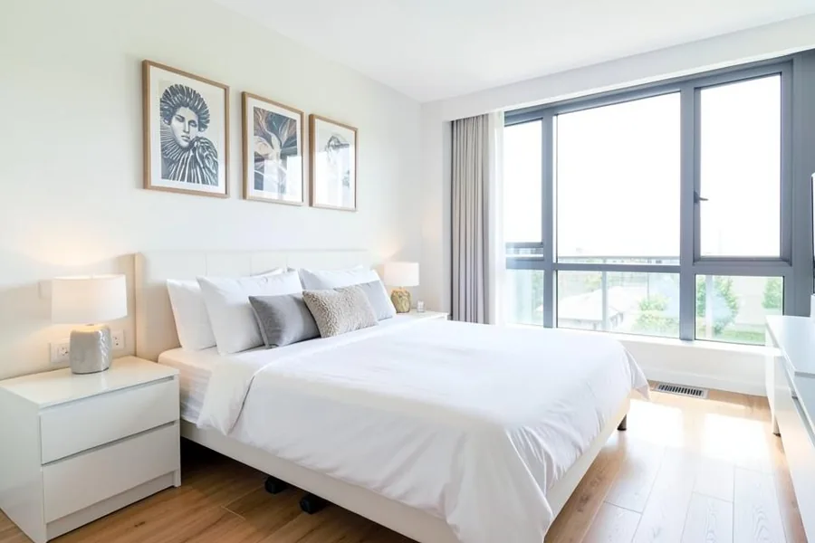 Camera da letto pulita dopo il check-out